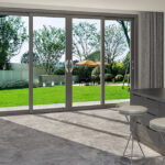 Aluminum Middle-narrow sliding door