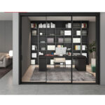 Narrow Glass Sliding Aluminum Doors