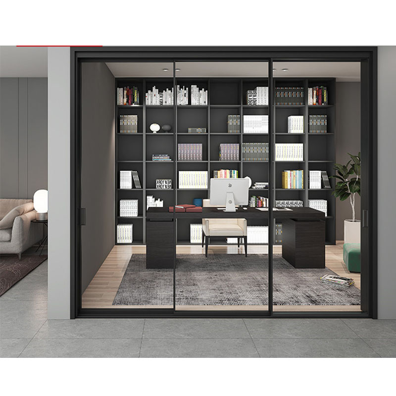 Narrow Glass Sliding Aluminum Doors