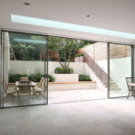 Narrow Glass Sliding Aluminum Doors