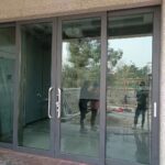 Heavy duty aluminium alloy sliding door