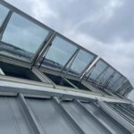 Electric fire skylight