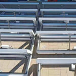 Electric fire skylight