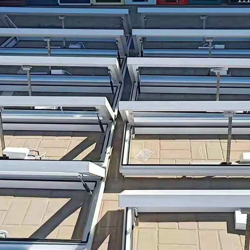 Electric fire skylight