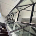 Electric fire skylight