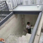 Electric fire skylight