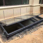 Electric upturned skylight