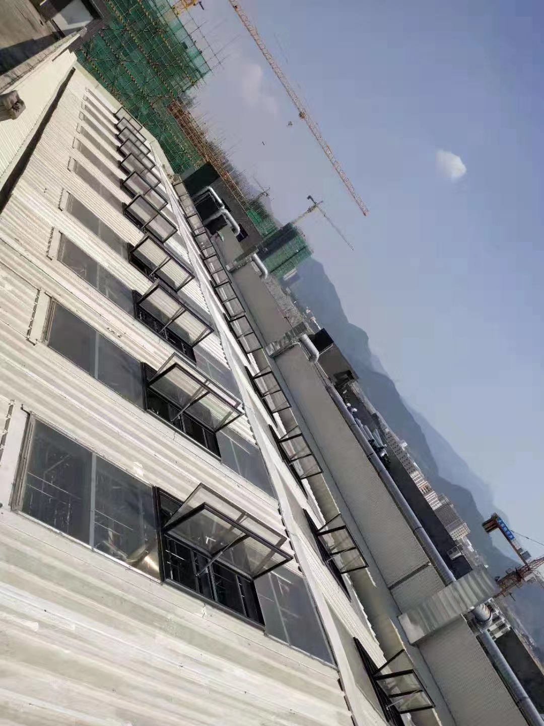 Electric fire skylight